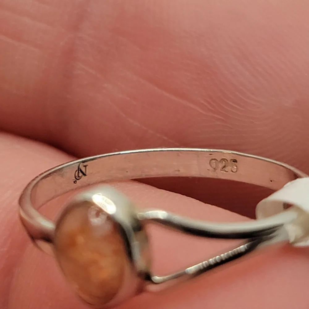 925 Sterling Silver sterling sunstone
